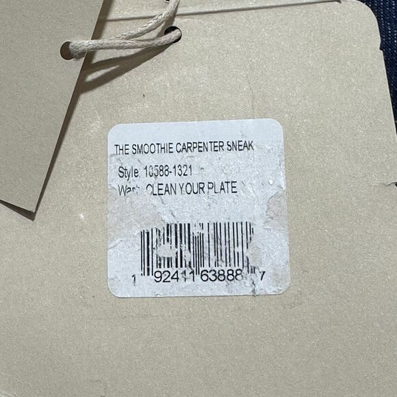 Mother SNACKS! Size 32 The Smoothie Carpenter Sneak Jeans Blue Denim NWT $238 - Picture 12 of 16